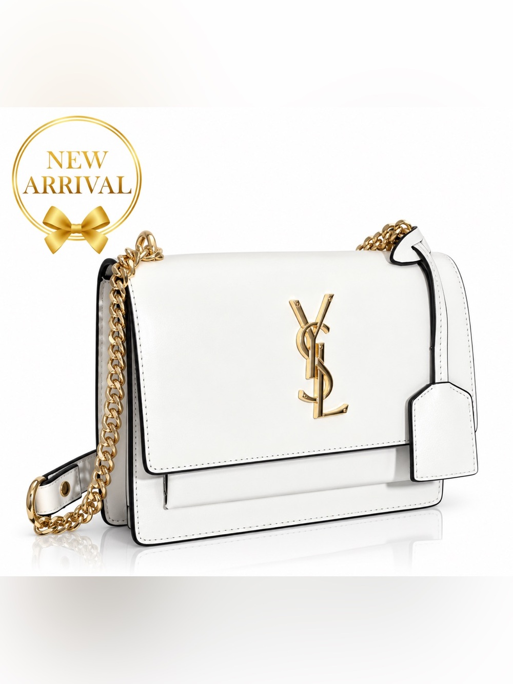 🤍 White Chain Shoulder Bag 🤍